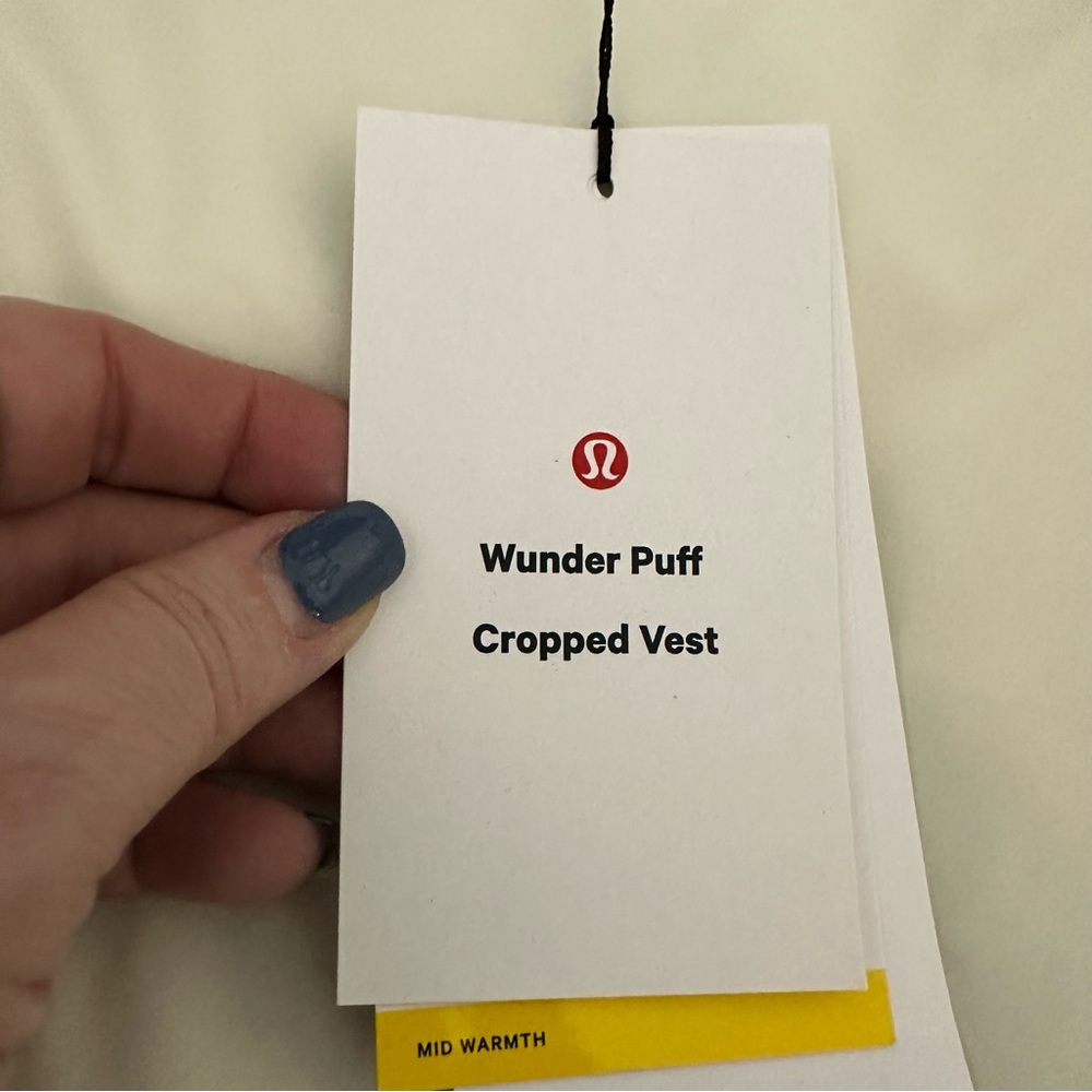 Lululemon Wunder Puff 600-Down-Fill Cropped Vest in Bone Size 8 NWT‎ - Picture 10 of 13